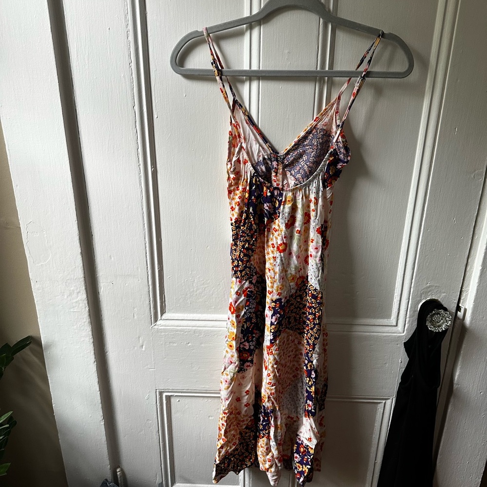 Floral Patchwork Spaghetti Strap Dress - Picture 5 of 5